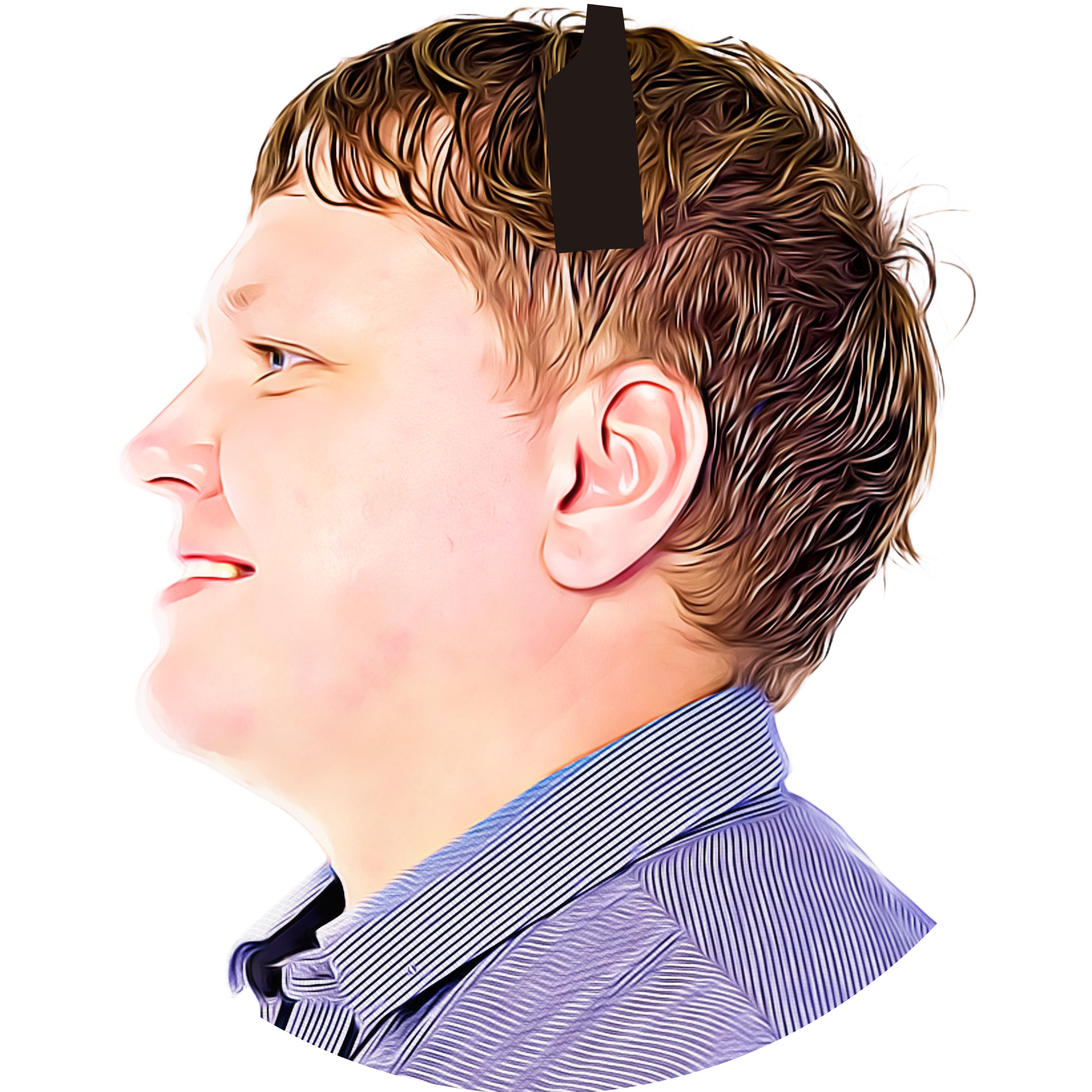Profile of a person